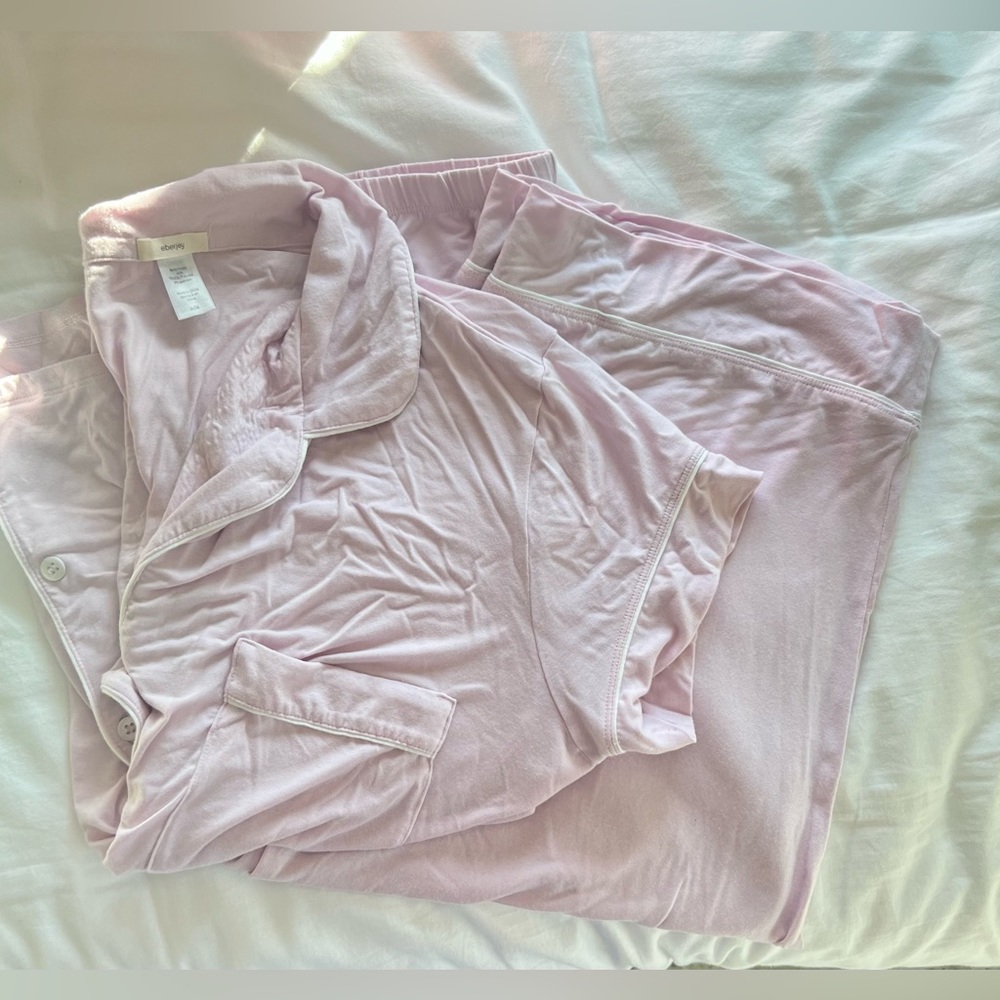 EBERJEY GISELE TENCEL CROPPED PJ SET